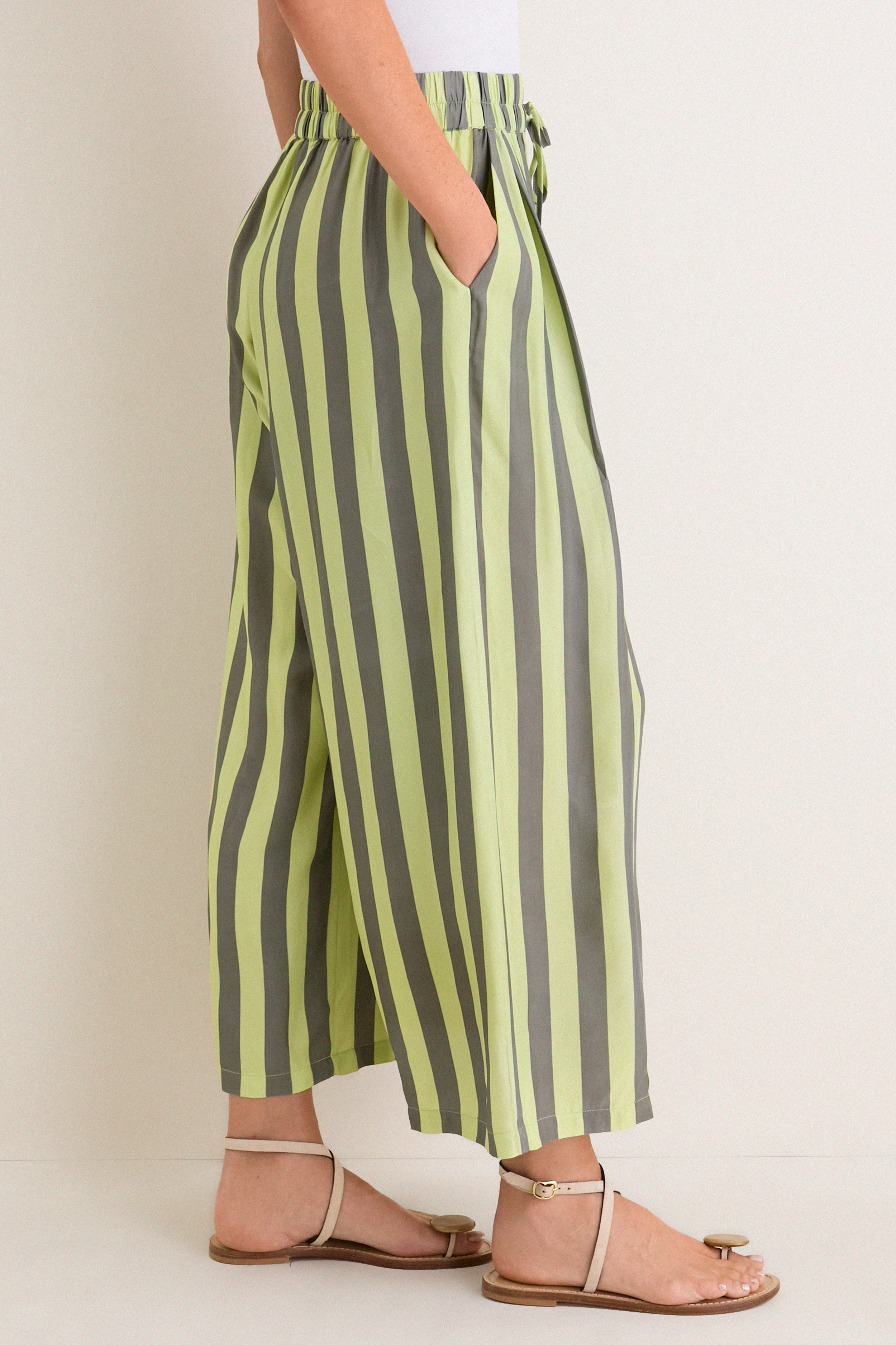 Evergreen Stripe Cyprus Pant