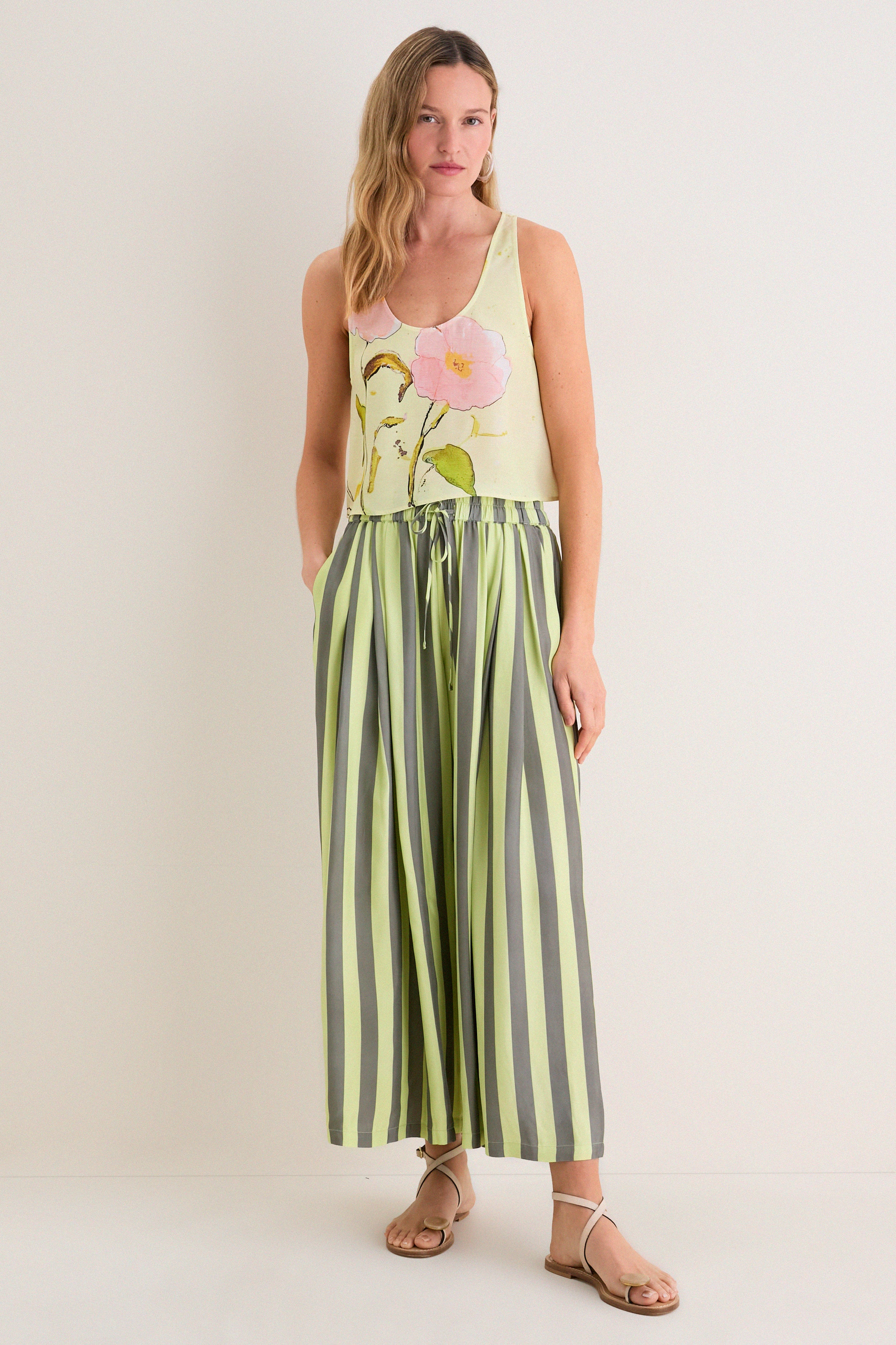 Evergreen Stripe Cyprus Pant