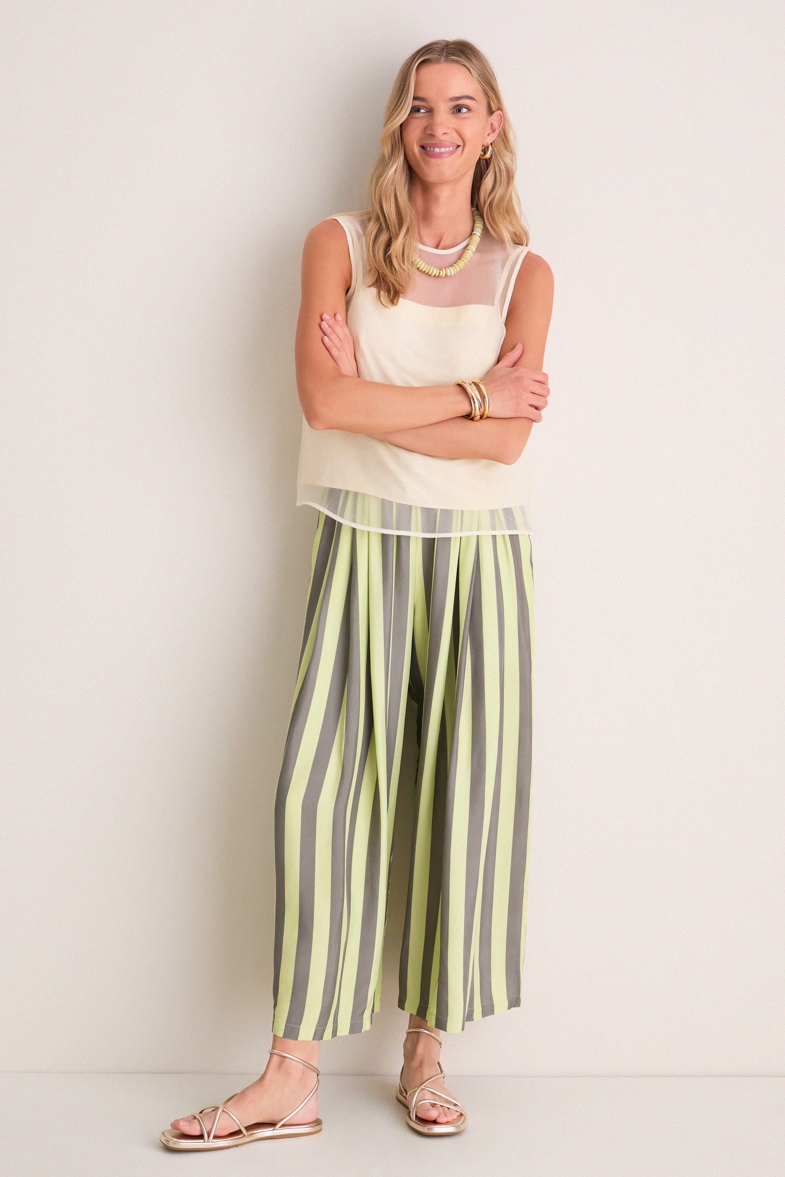 Evergreen Stripe Cyprus Pant