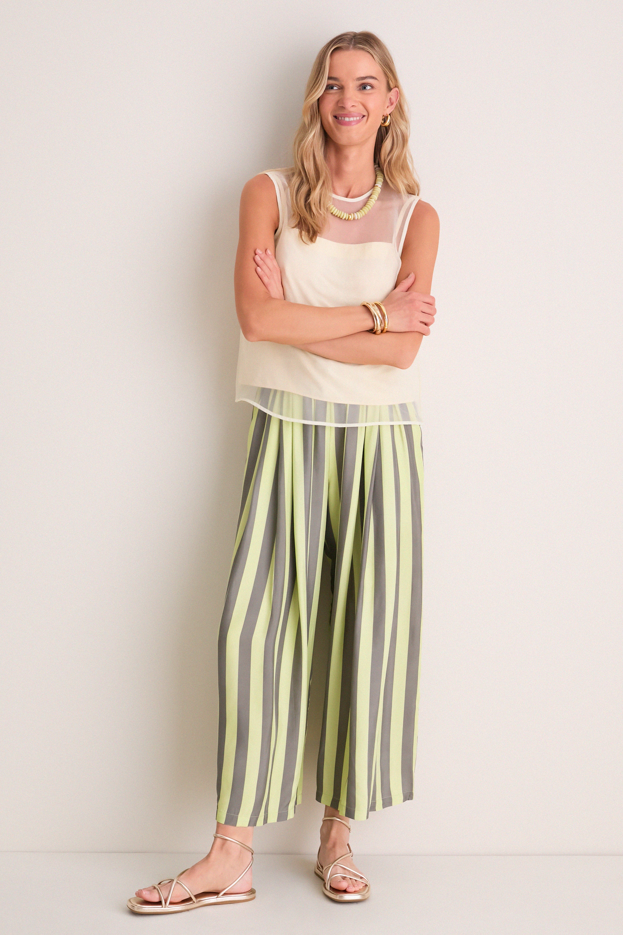 Evergreen Stripe Cyprus Pant