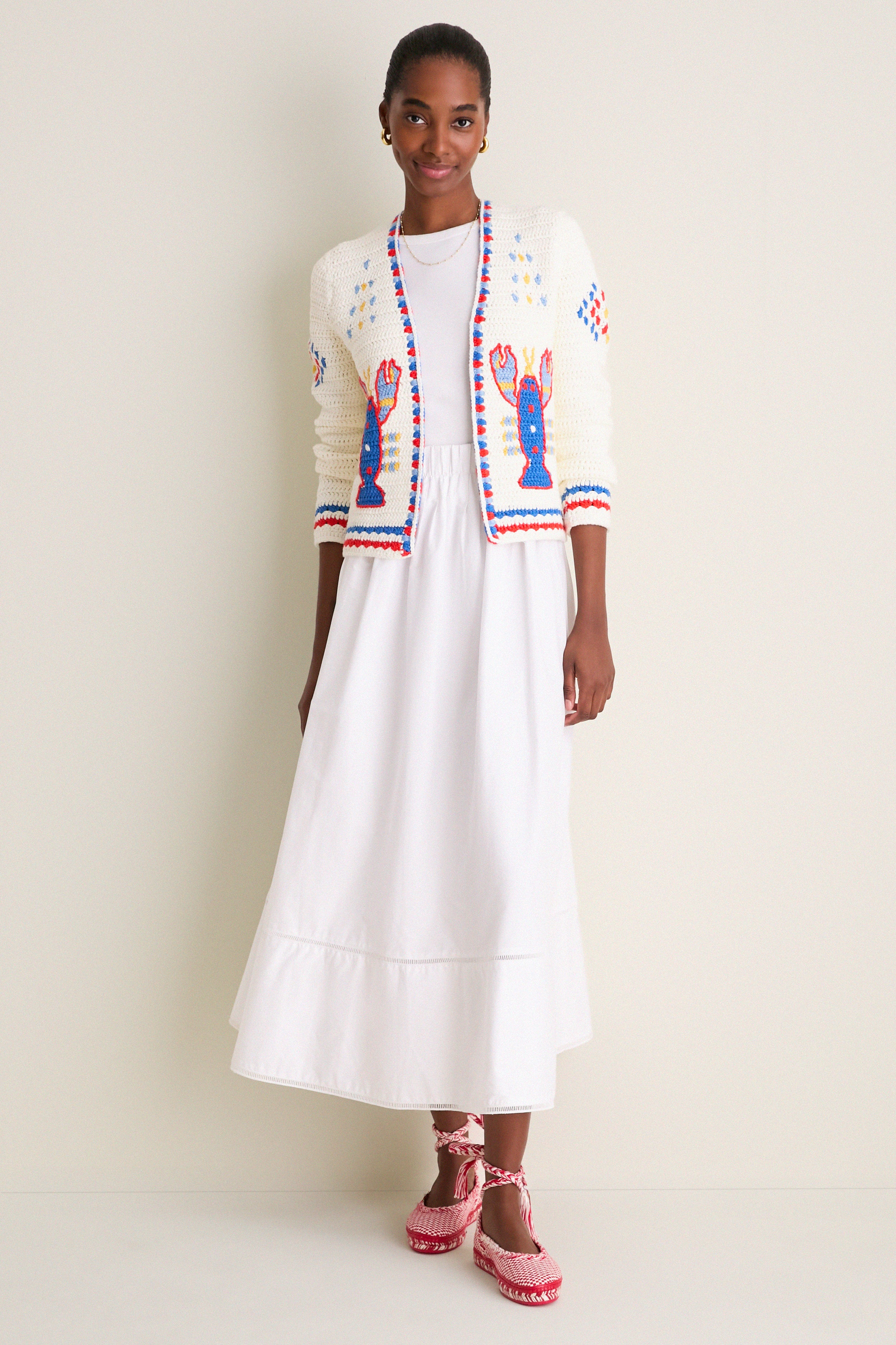 Lobster Multi Callen Cardigan | Hunter Bell