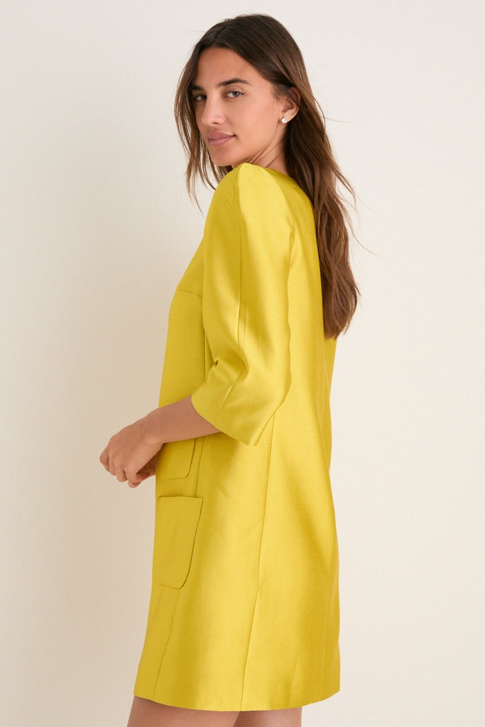 Marigold Dupioni Delphine Mini Dress