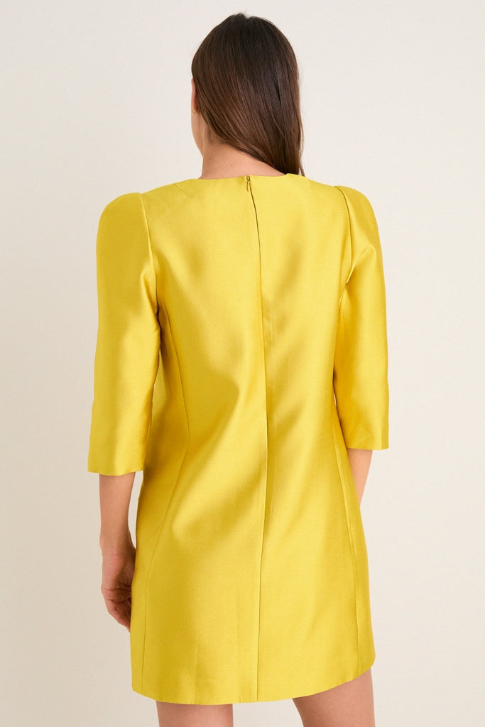 marigold muse yellow satin mini dress Veena Elevate your wardrobe with this stunning piece that effortlessly combines modern flair with timeless elegance. Beginning Boutique Yellow Satin Dress