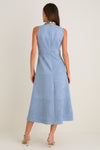 Maison Blue Suede Manon Dress