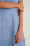 Maison Blue Suede Manon Dress