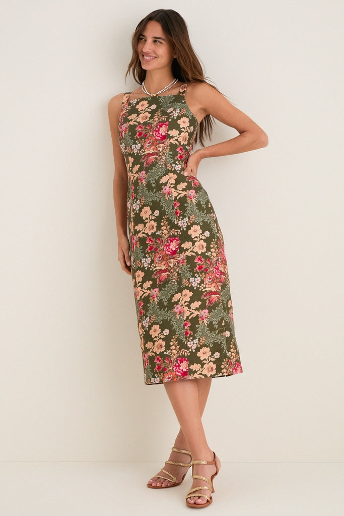Olive Ornate Floral Eleonore Dress Tuckernuck Olive Ornate Floral / 0