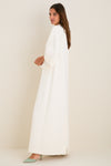 Ivory Crepe Carolina Maxi Dress