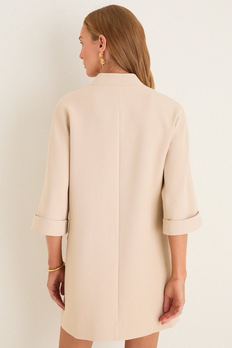 Stone Crepe Carolina Mini Dress