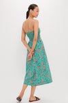 Fauvist Floral Strapless Mireille Dress