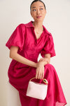 Raspberry Organza Delaney Dress