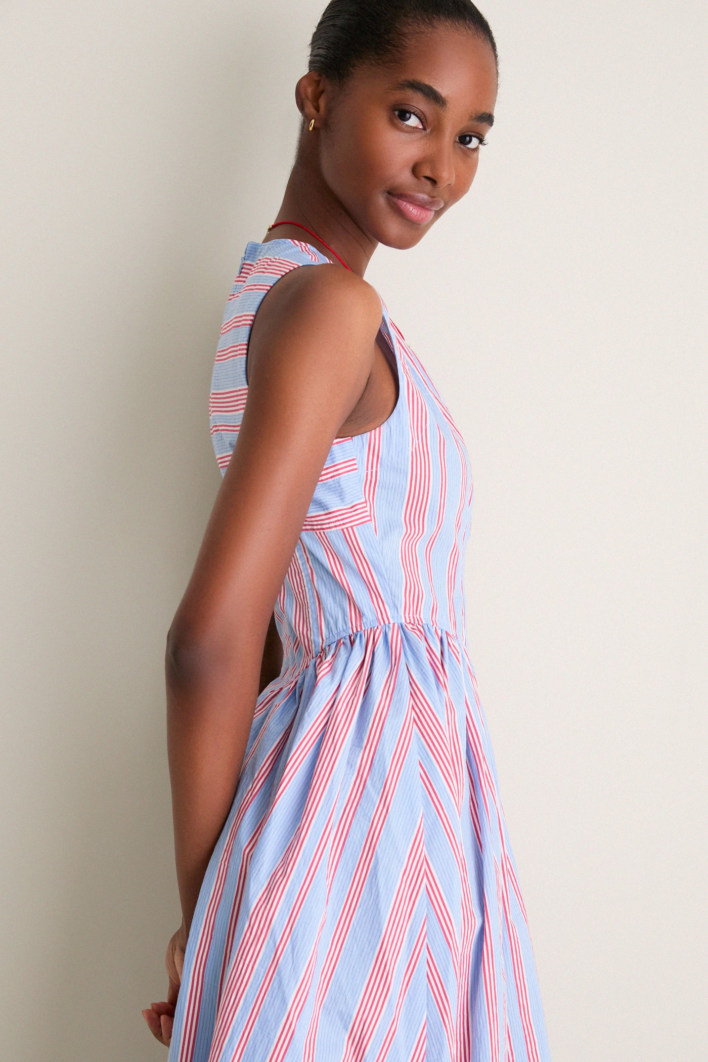 hunter bell beach stripe louise dress HUNTER BELL Louise Dress In Beach Stripe
