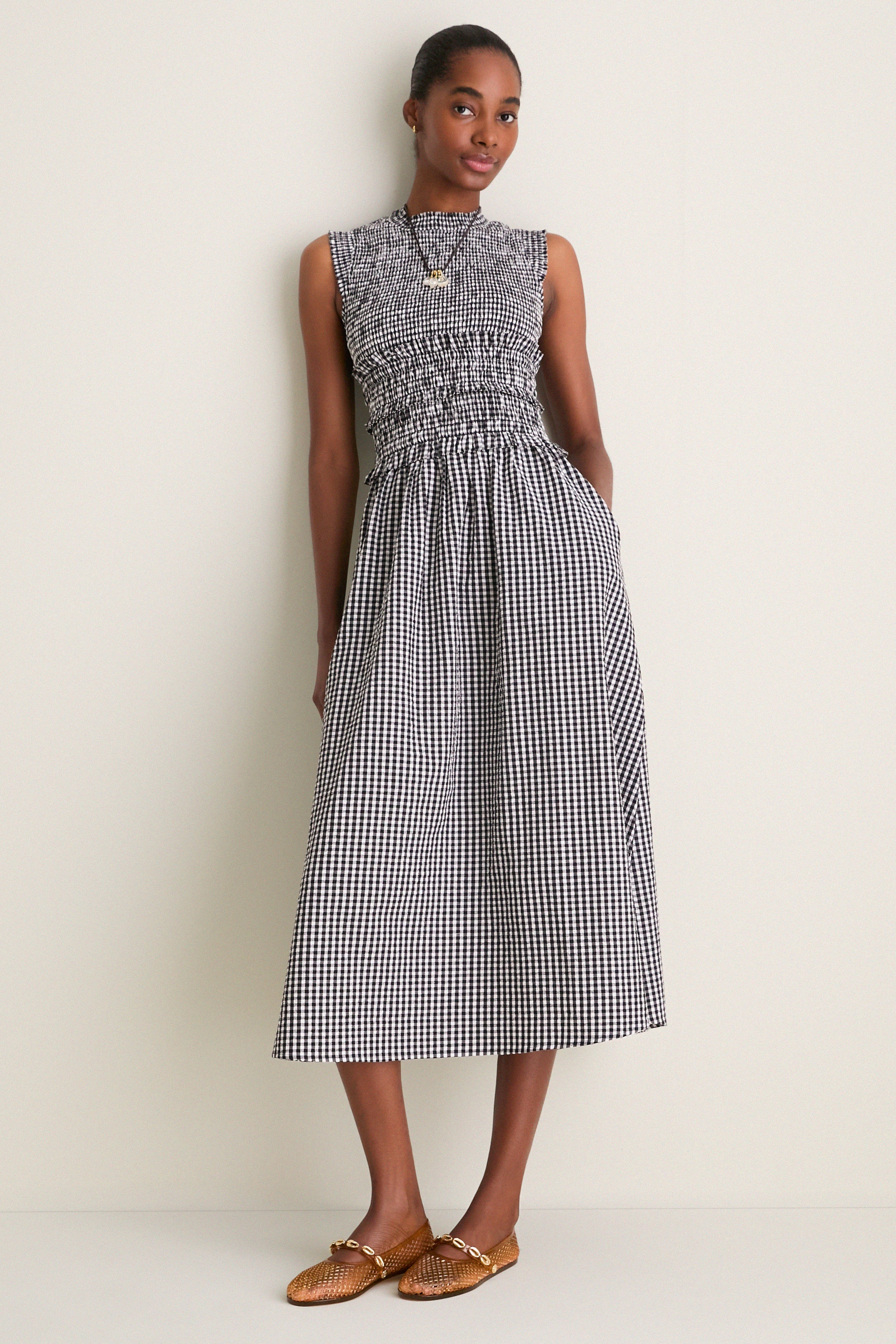 gingham black and white dress Louise Non_new_arrival 3D print figure Frankie Size:US 5.5 oversized lace