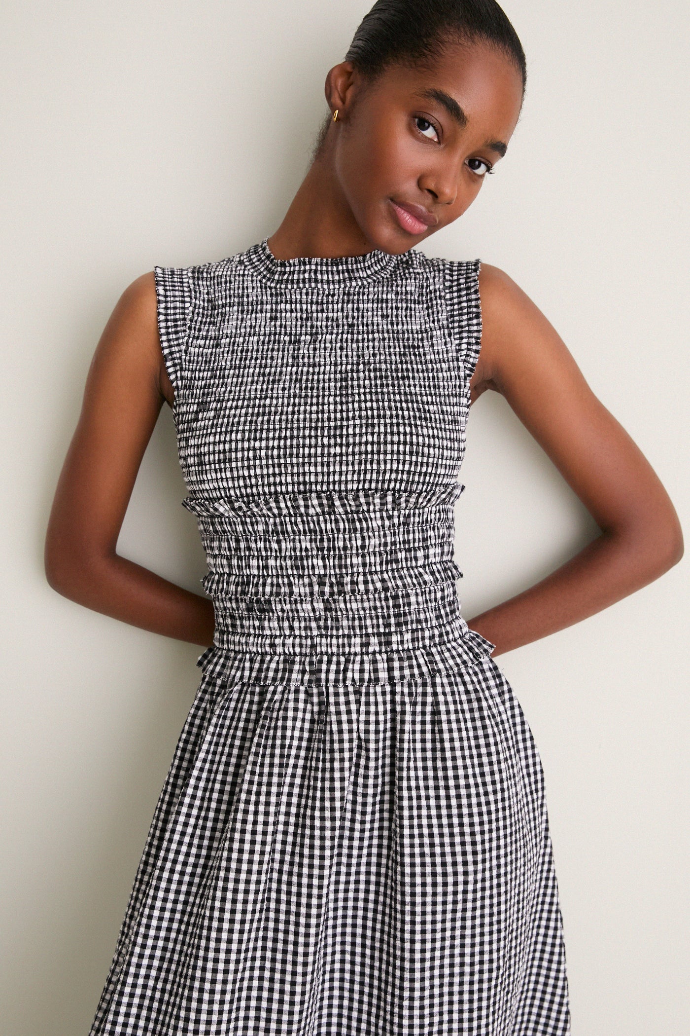 Hunter Bell Black and White Louise Dress Black and White / XS