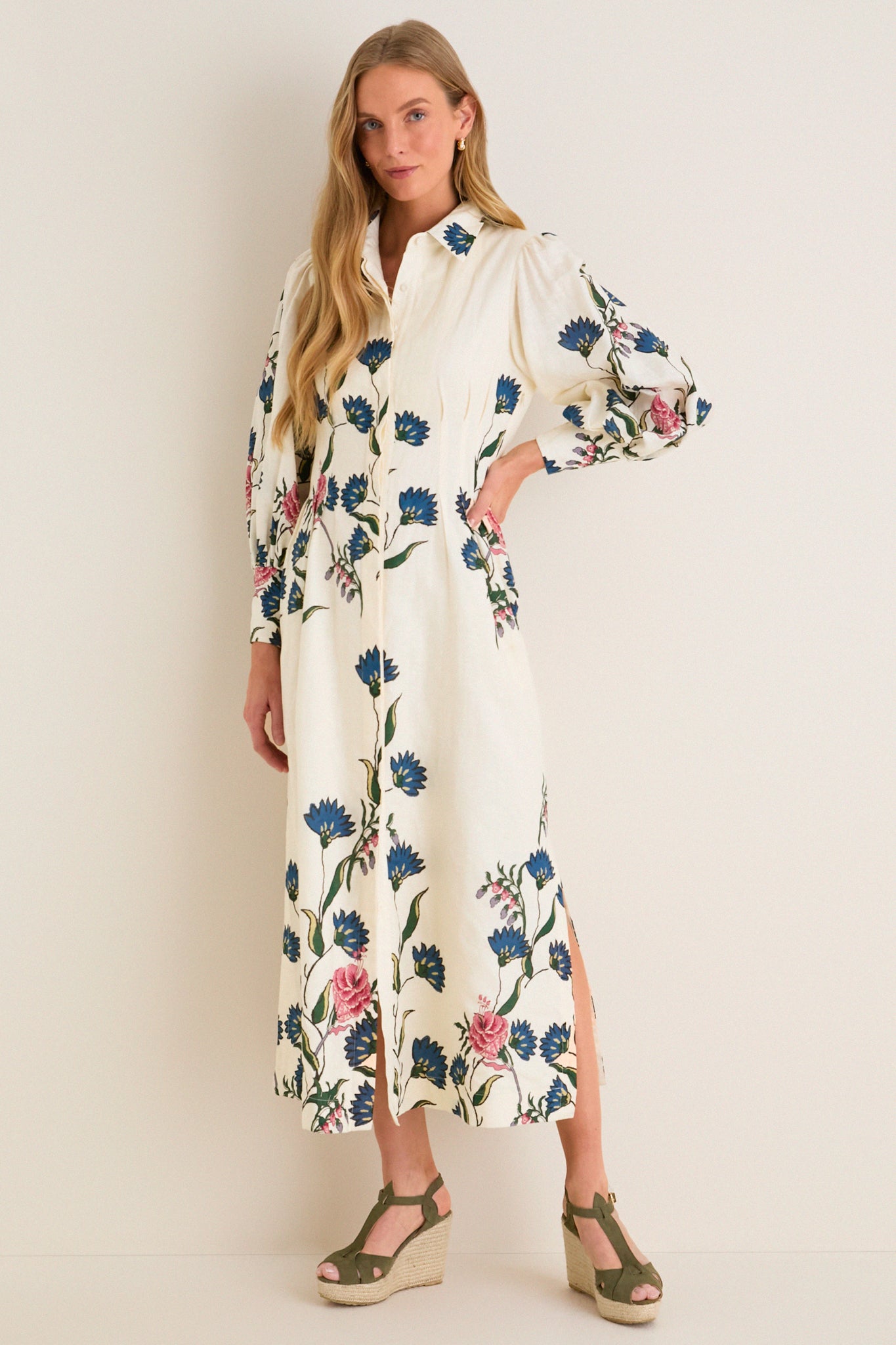 Belle Bouquet Cotton Linen Therese Dress | Tuckernuck Belle Bouquet Cotton Linen Therese Dress | Tuckernuck