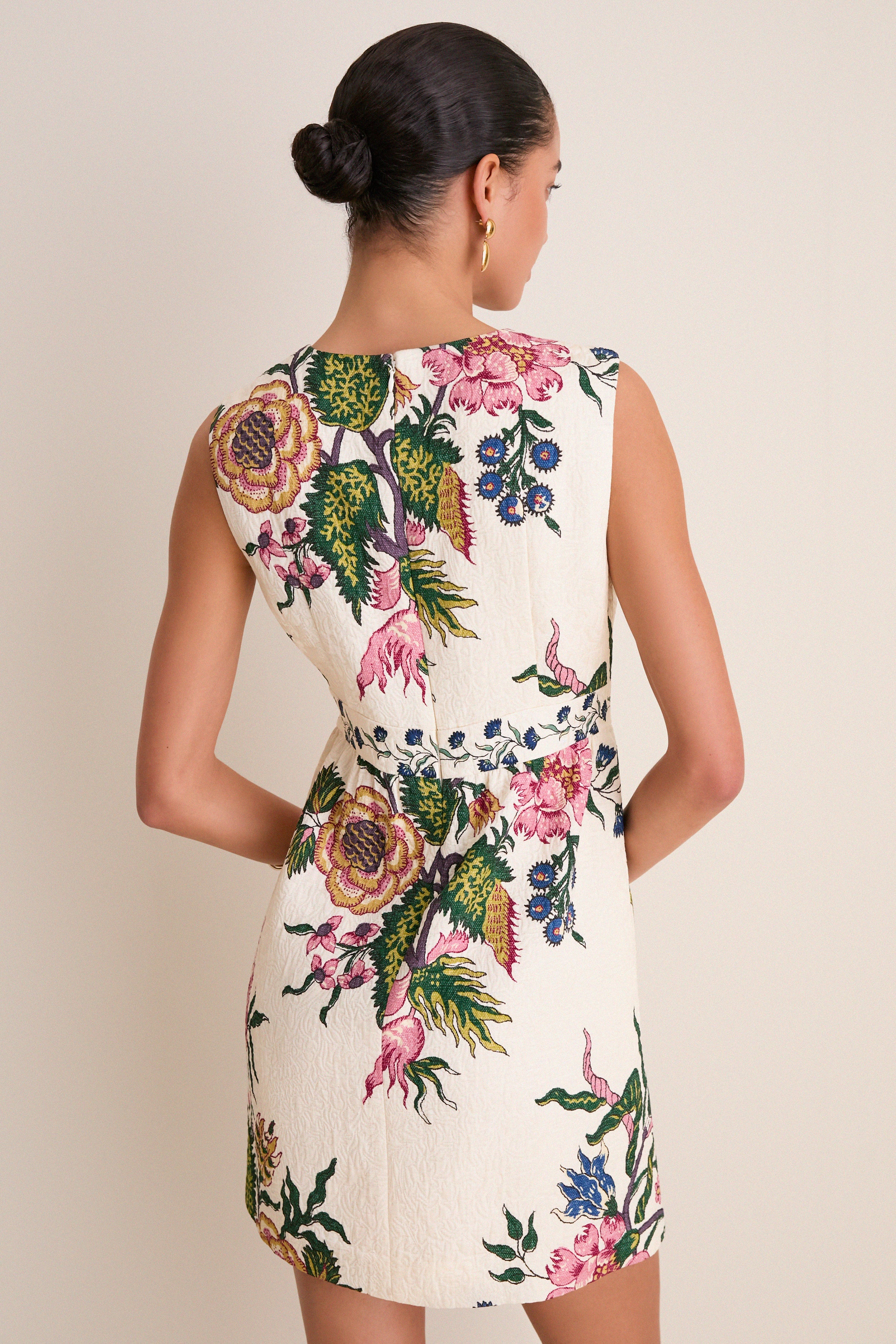 Belle Bouquet Jacquard Victorie Mini Dress | Tuckernuck