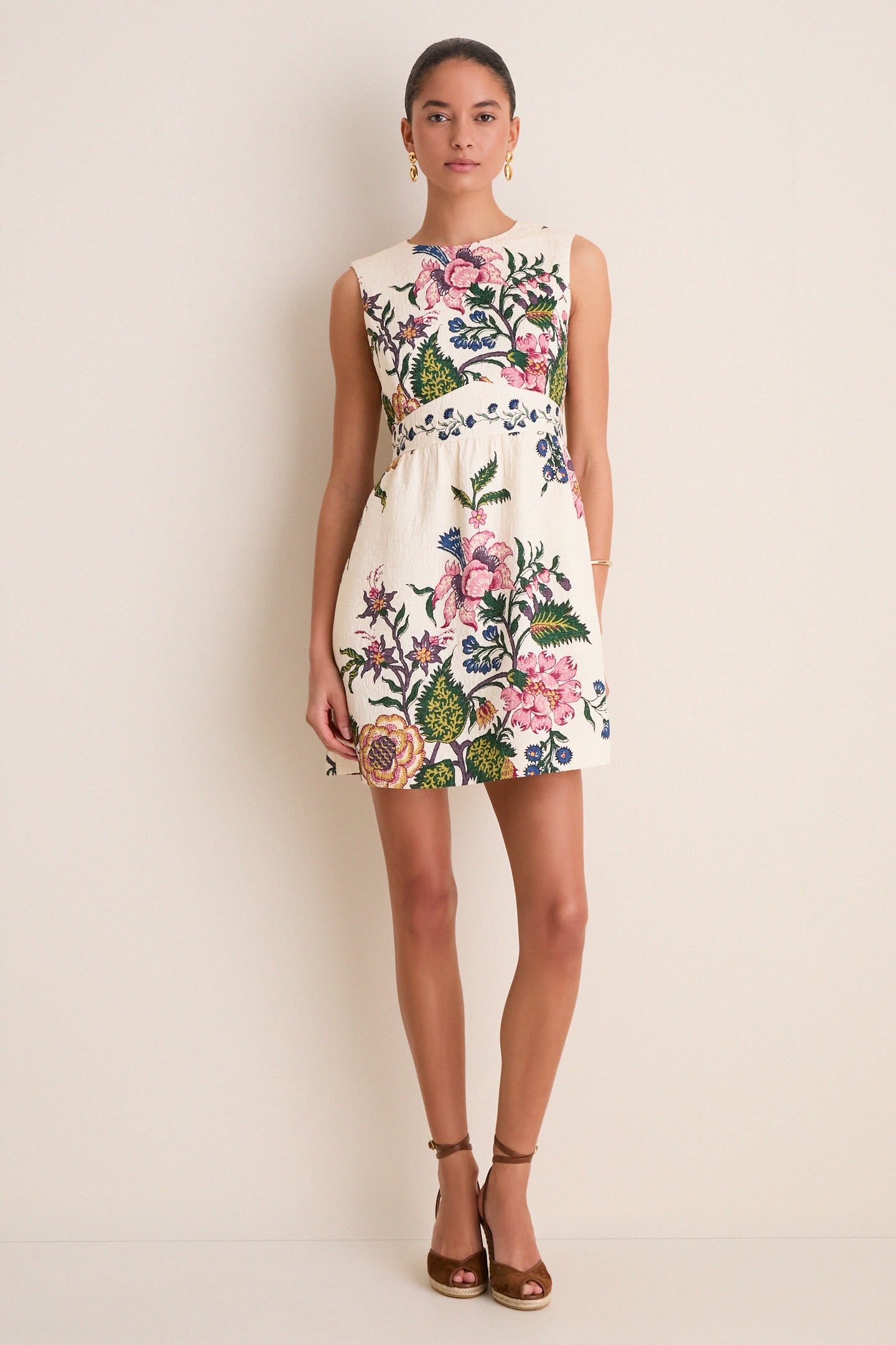 Belle Bouquet Jacquard Victorie Mini Dress