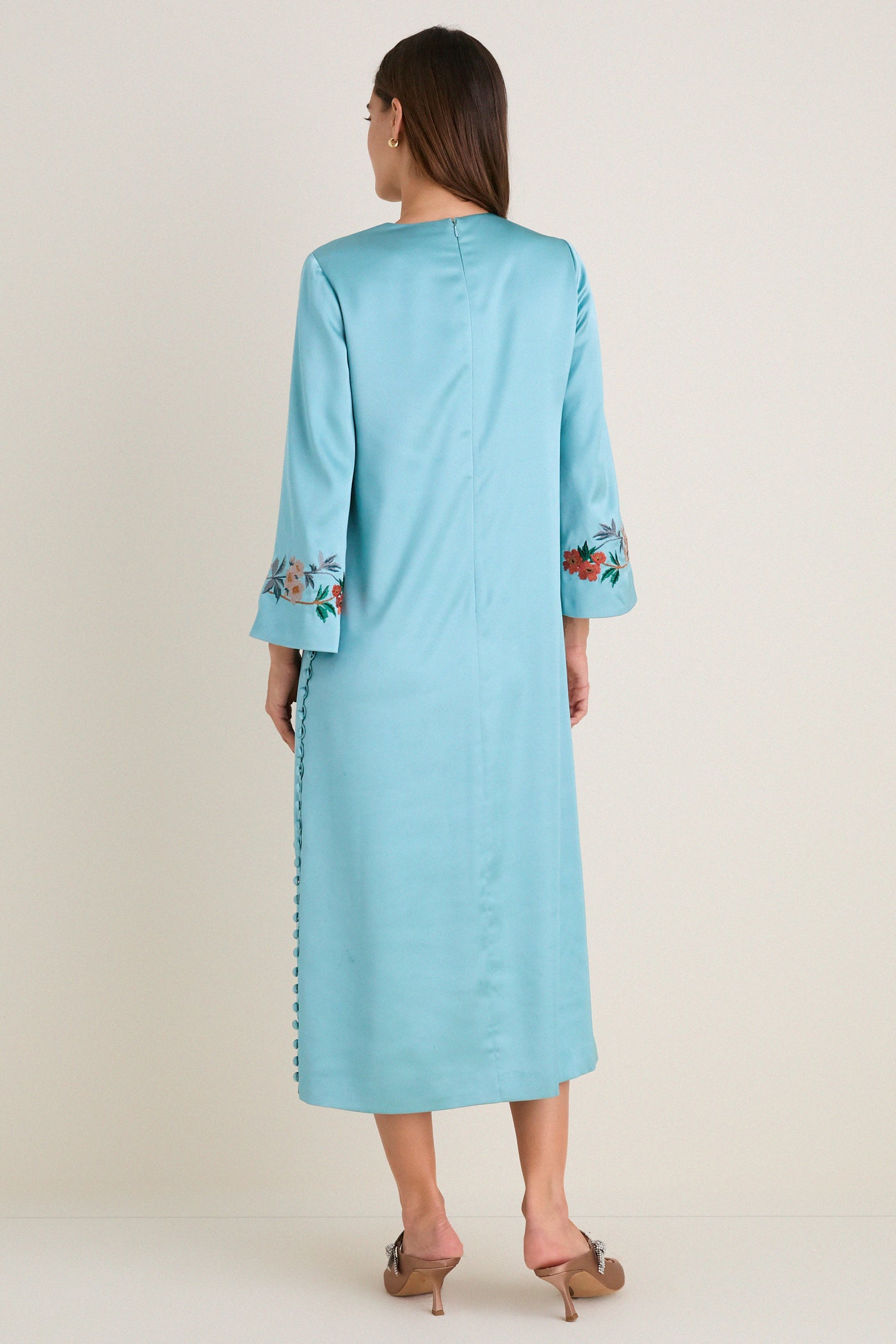 Tuckernuck Cameo Blossom Embroidered Duchess Satin Jamie Dress Cameo Blossom / M