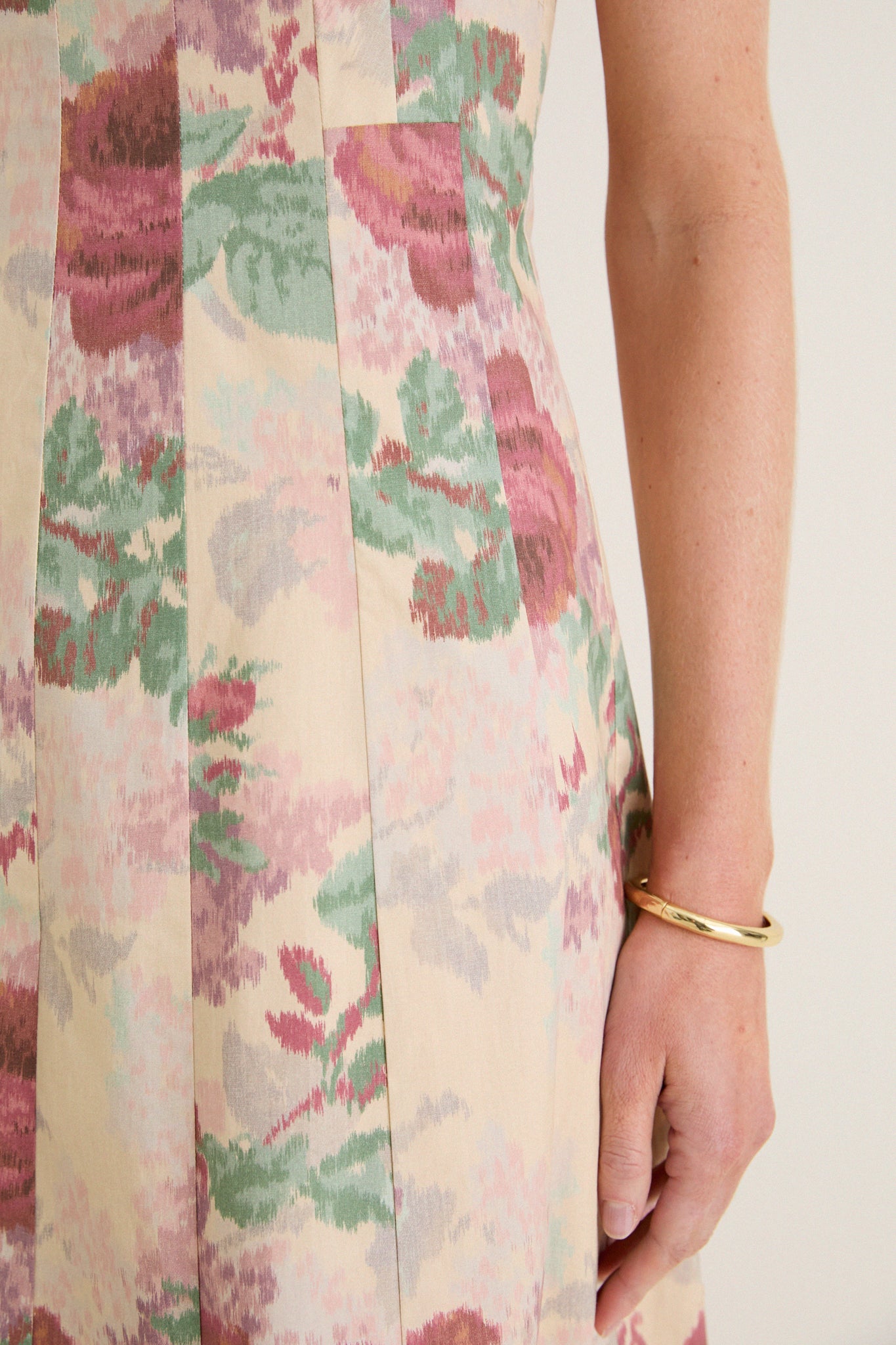 Rose Blur Cotton Poplin Edith Dress