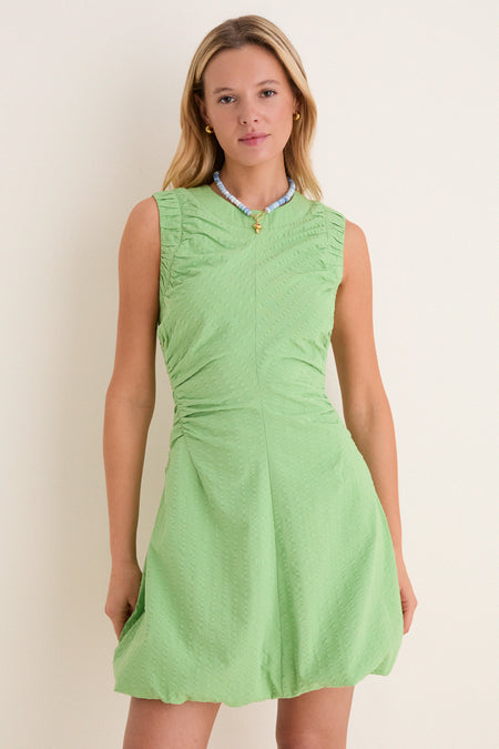 Pistachio Seersucker Alisa Dress