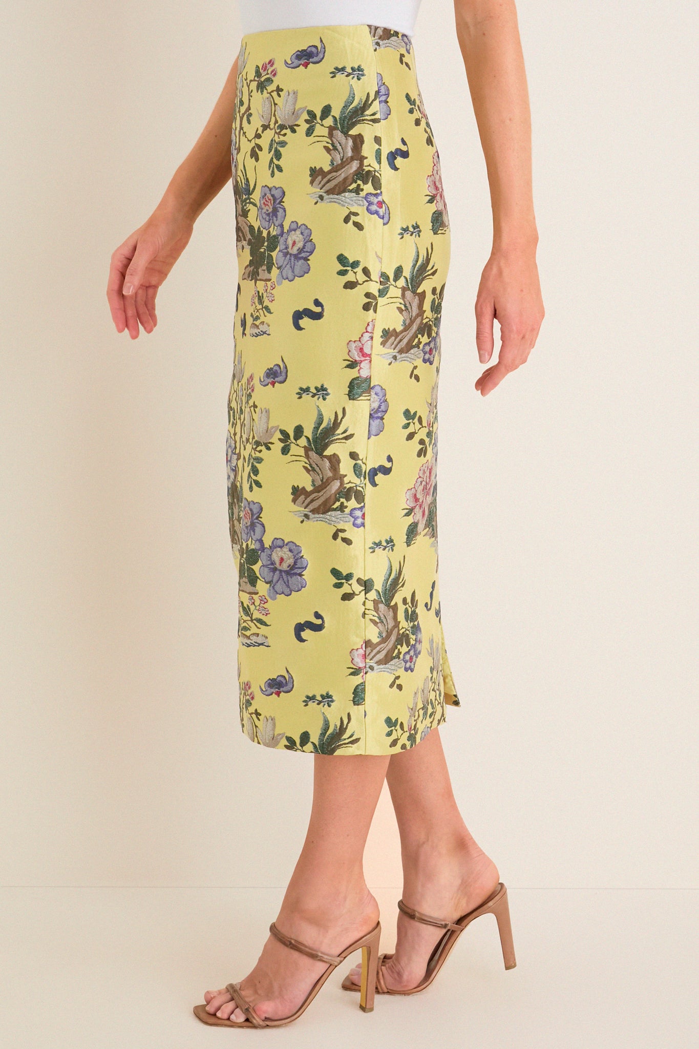 Gilded Chinoiserie Jacquard Ellington Skirt | Tuckernuck