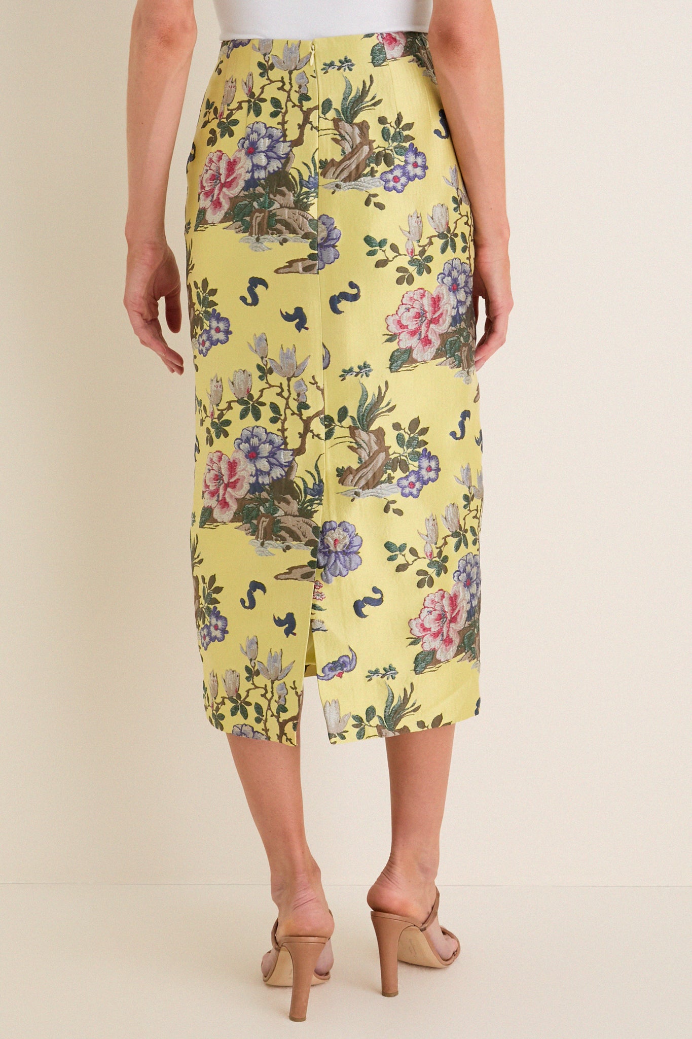 Gilded Chinoiserie Jacquard Ellington Skirt | Tuckernuck