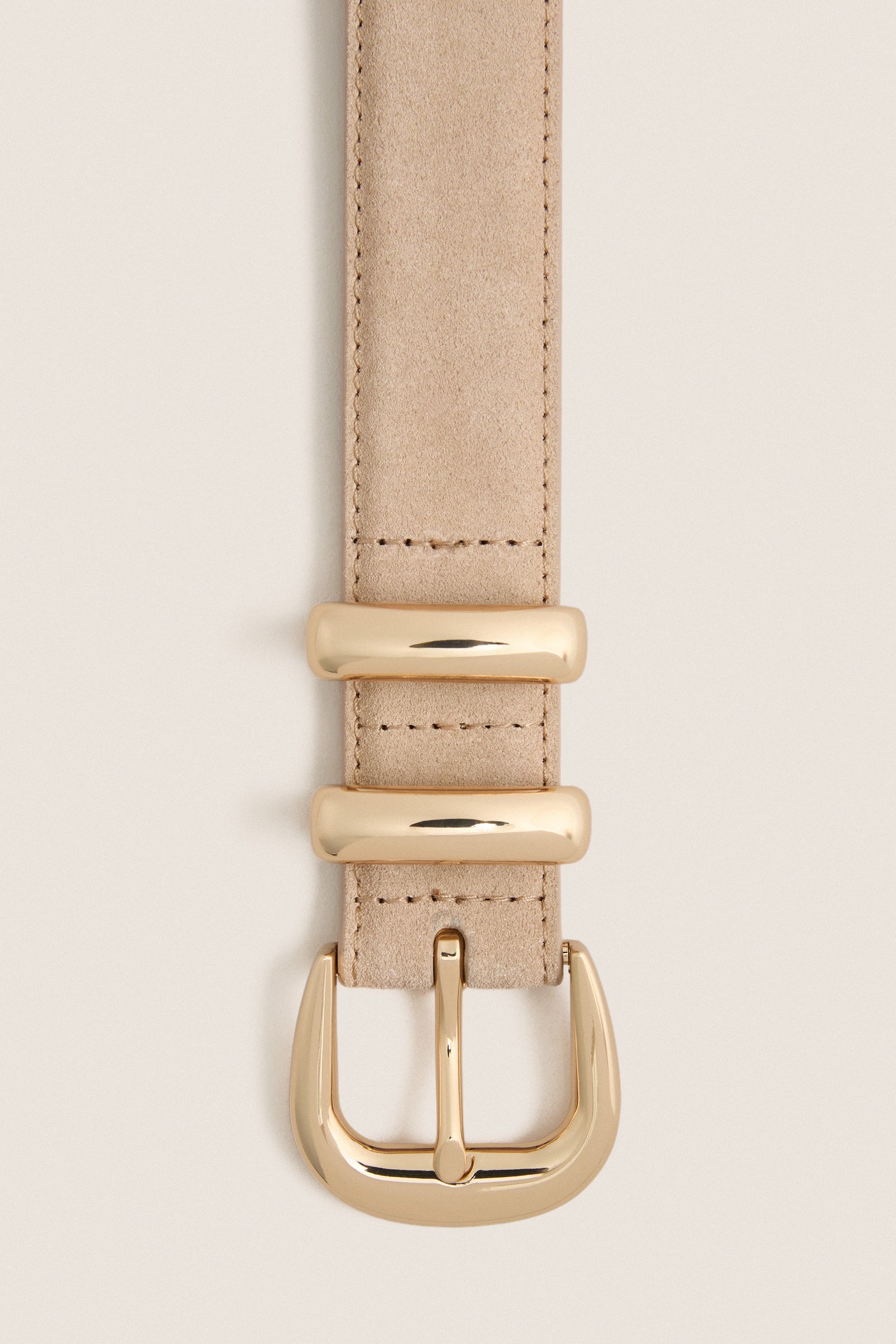 Light Tan Suede Western Belt