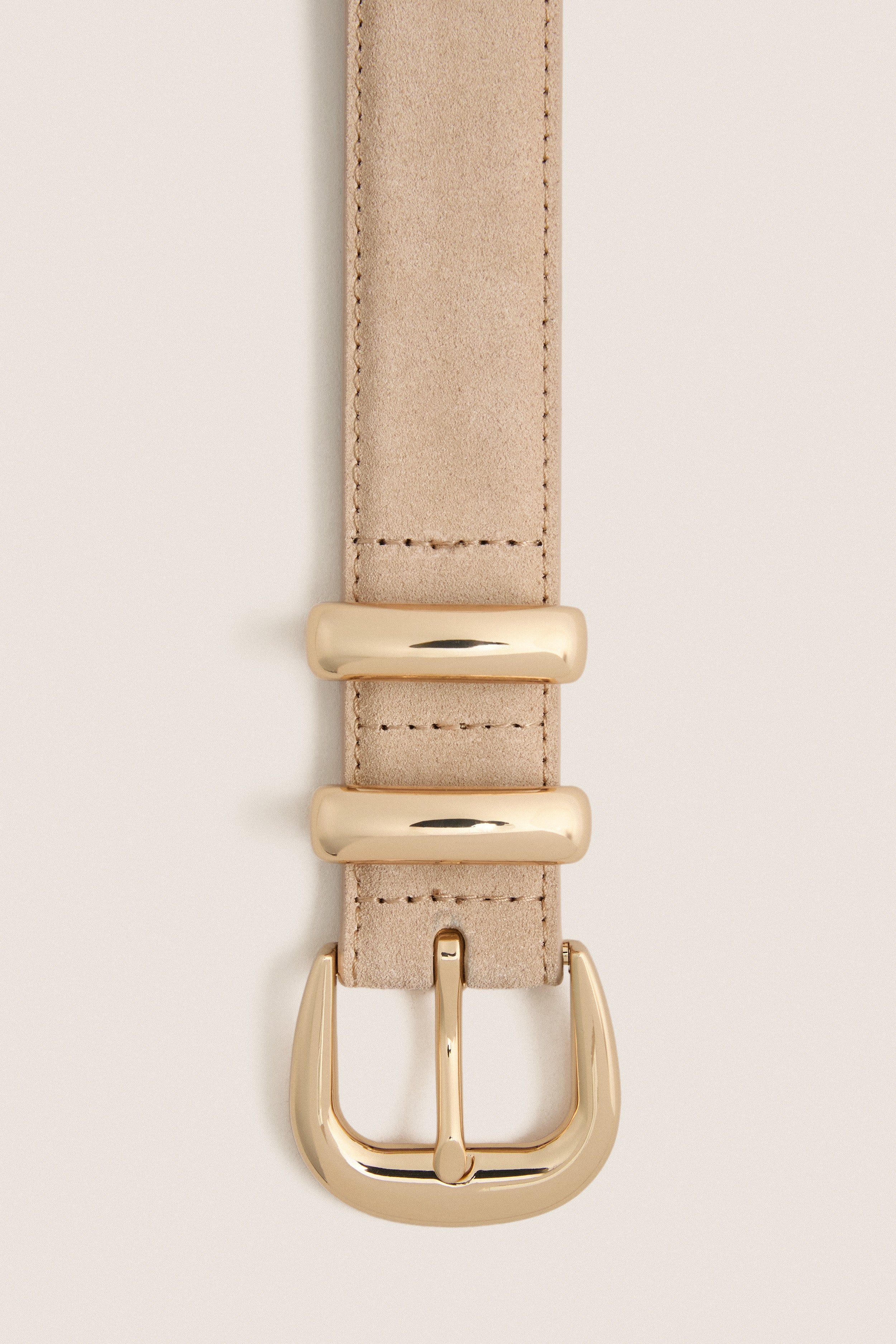 Light Tan Suede Western Belt