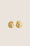 Gold Nautilus Stud Earrings