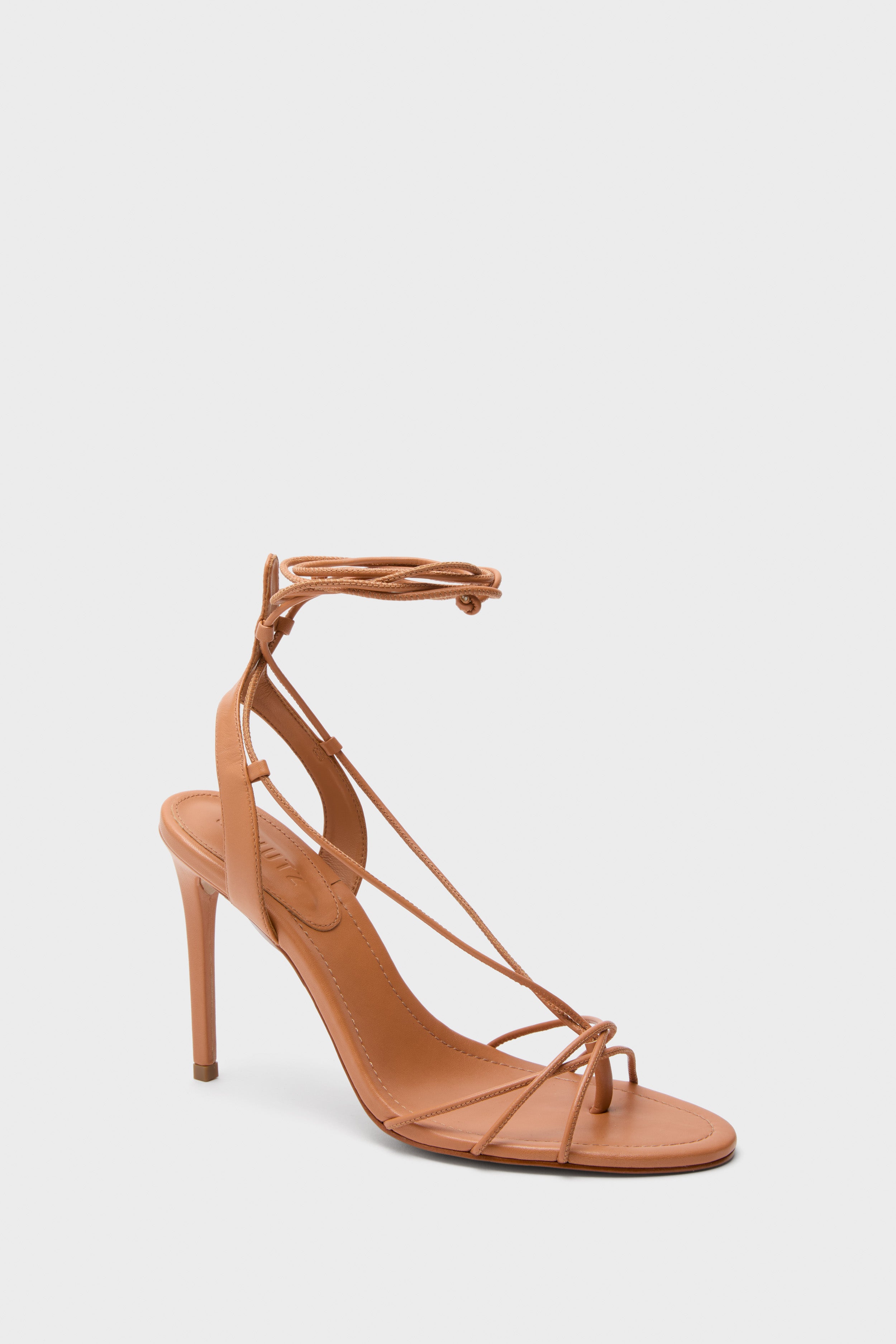 Earth Clay Demetria Wrap Heels | Schutz