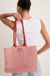 Blush with Bright Poppy Sandy Bag
