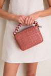 Exclusive Rose Clay Midi Sac with Braided Strap