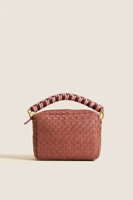 Exclusive Rose Clay Midi Sac with Braided Strap