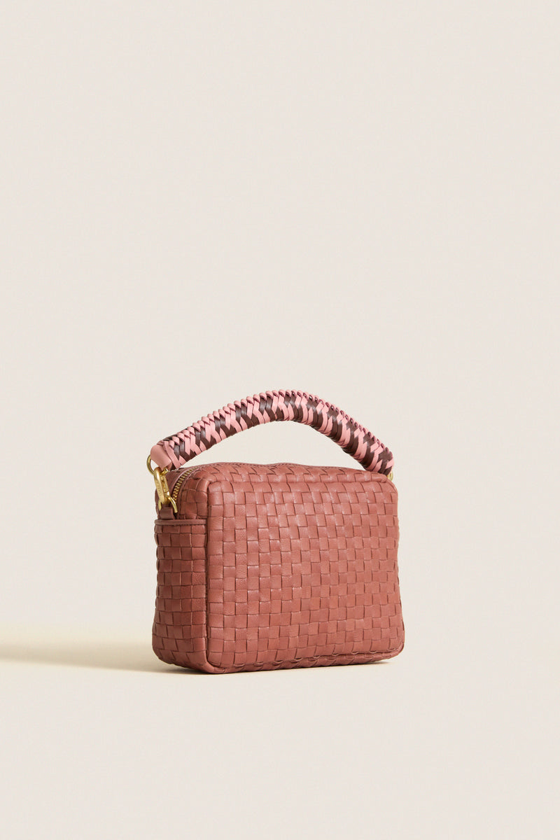 Exclusive Rose Clay Midi Sac with Braided Strap