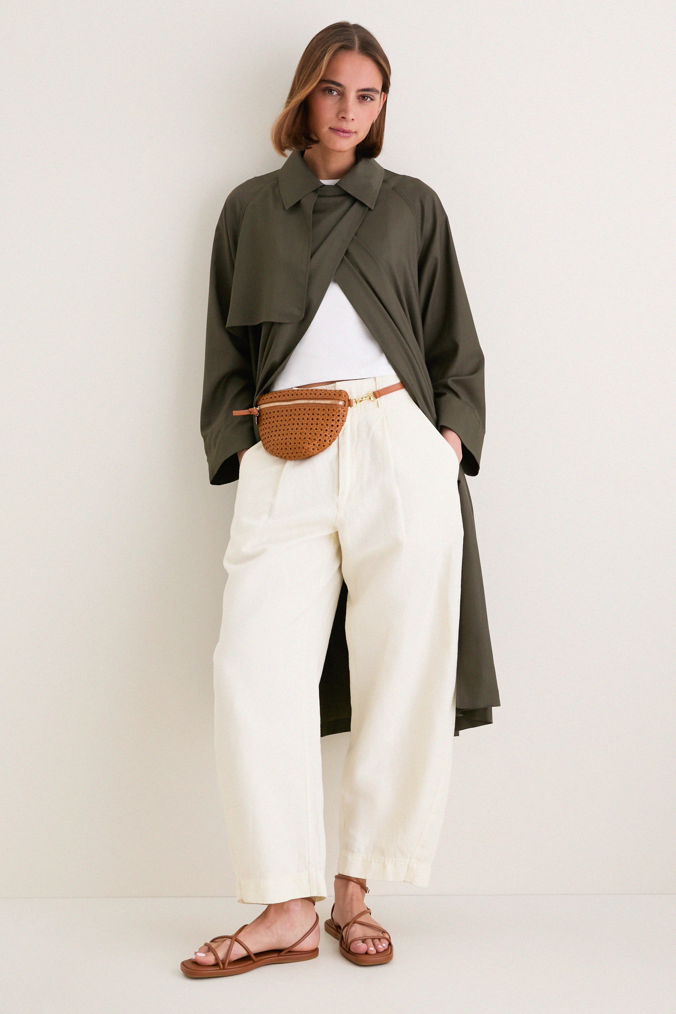 Tan Petite Fanny Bag