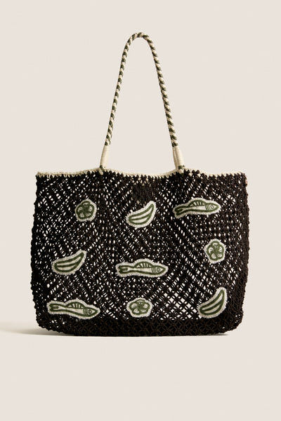 ●未使用保管品●モレッティcario●手描きエナメル絵付サラダボール大小●計５点 Chocolate with Multi Applique L'Ete Tote | Clare V