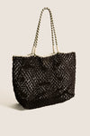 Chocolate with Multi Applique L'Ete Tote