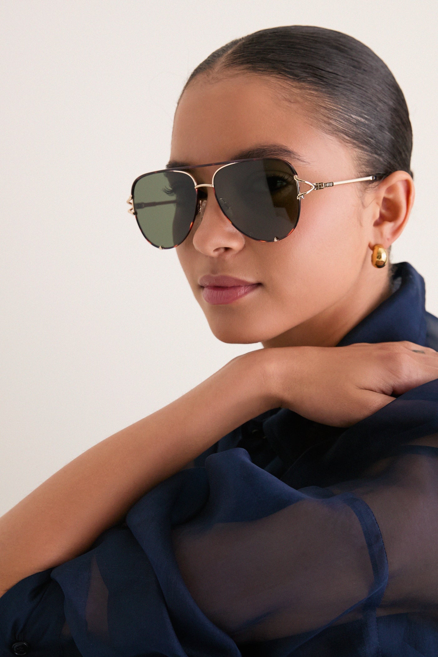 Dark Tort High Key Twist Sunglasses