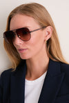 Chocolate Open Tab Sunglasses