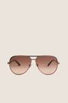 Chocolate Open Tab Sunglasses