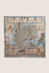 Crystal and Calcite Glass Swan Square Scarf