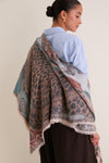 Morello and Mint Medici Cheetah Square Scarf