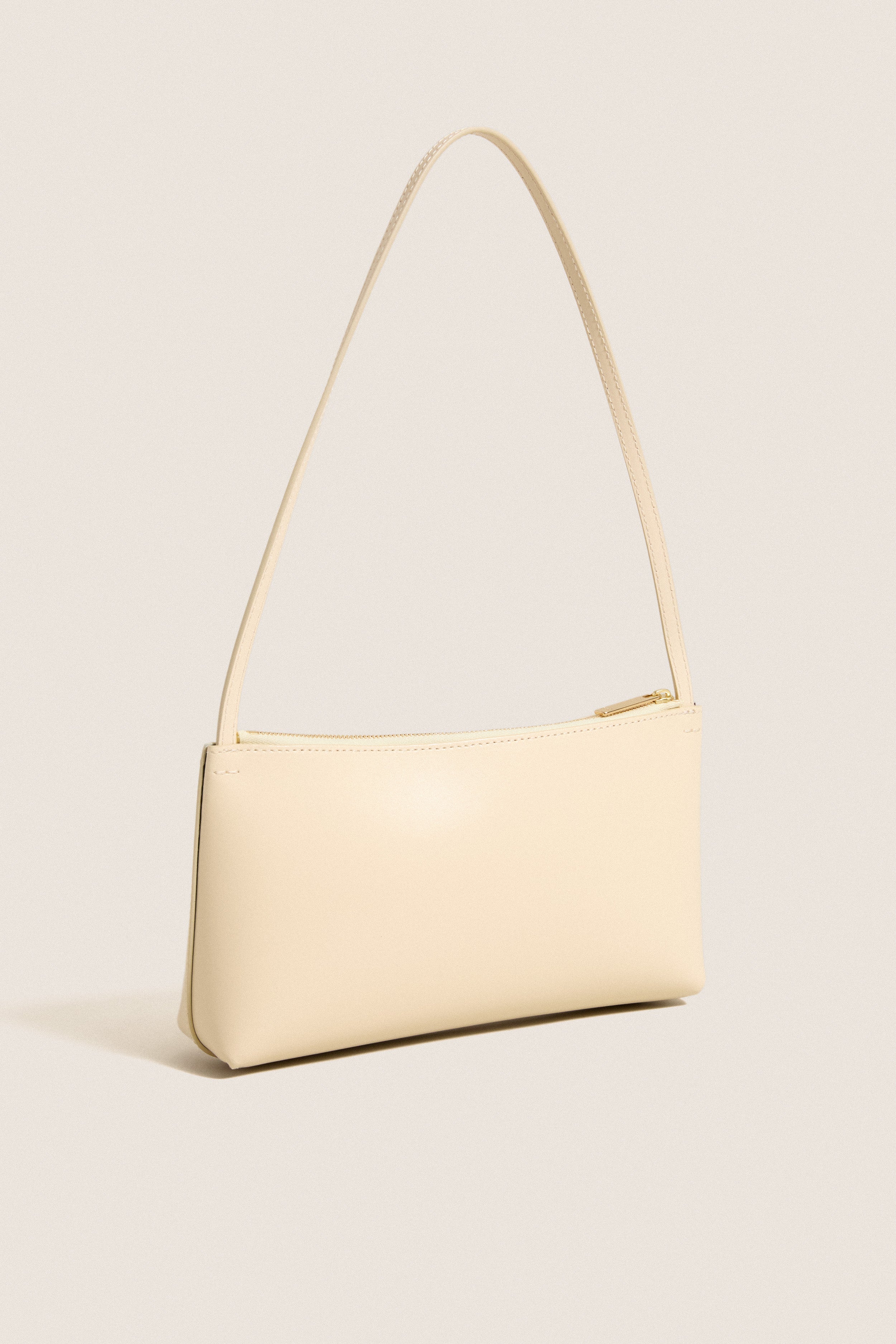 Crema and Ebony Gaia Shoulder Bag