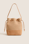 Natural Drawstring Cabas