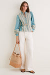 Natural Drawstring Cabas