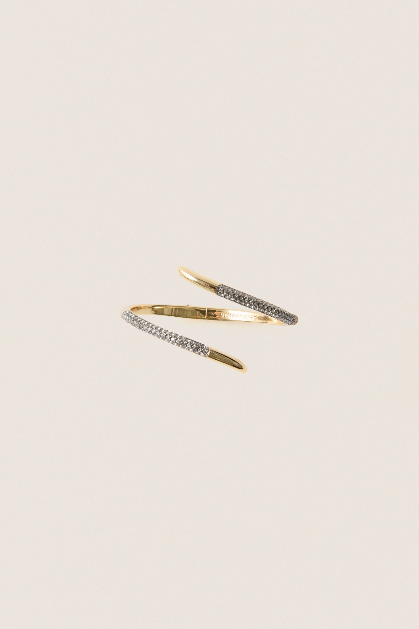 Gold, Gunmetal and Crystal Vesey Cuff