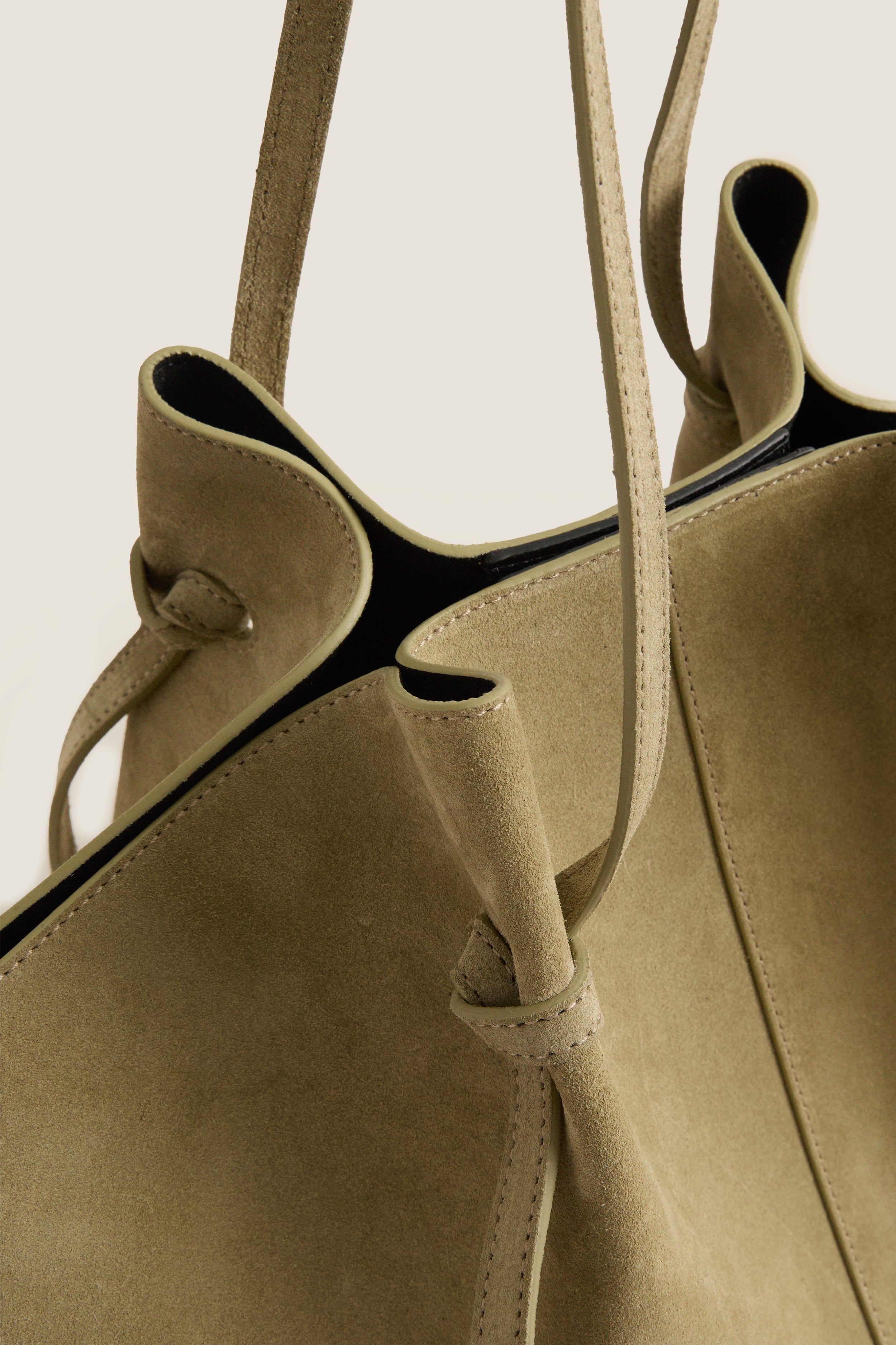 Olive Large Suede Mochi Bag