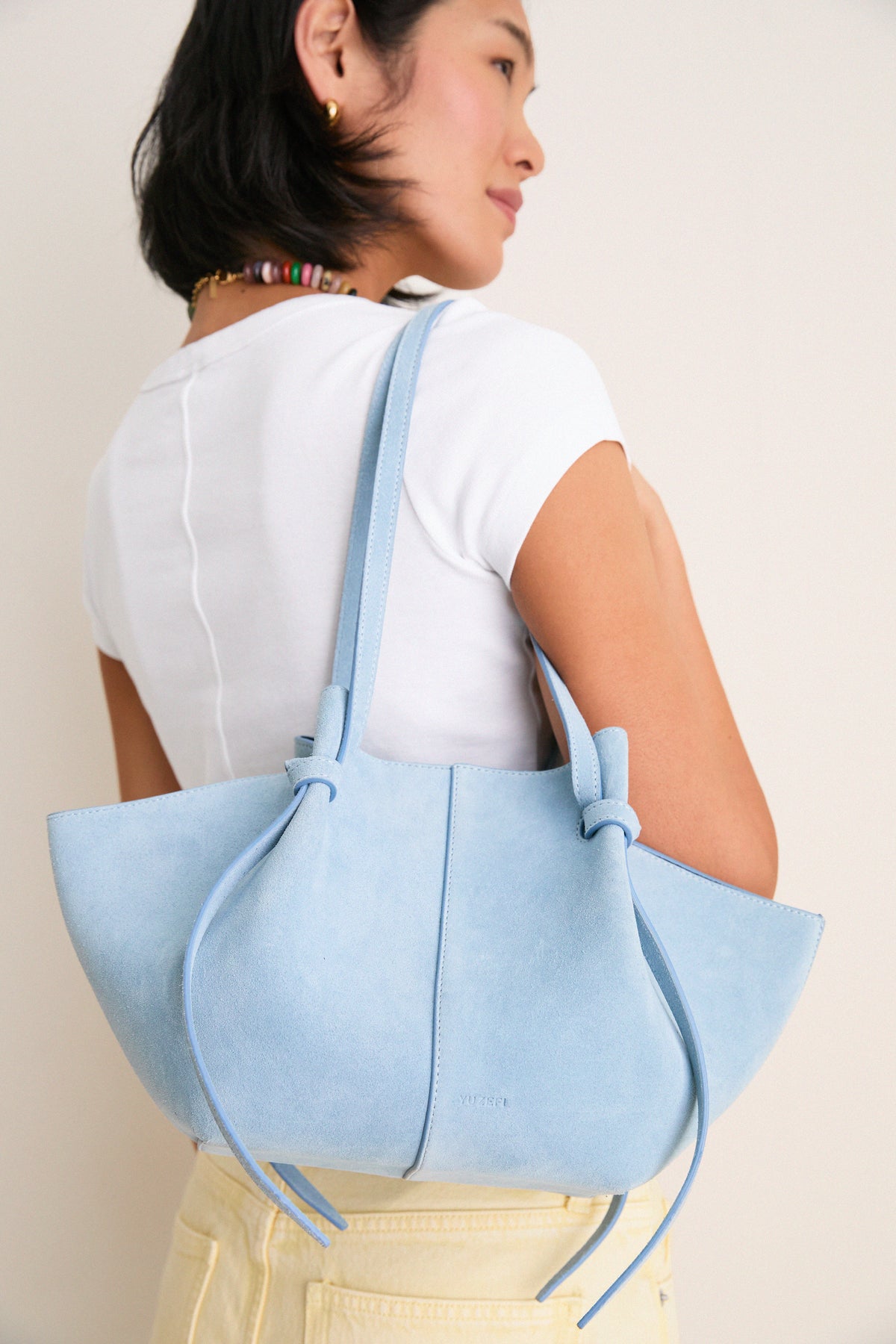 Ocean Mochi Suede Bag