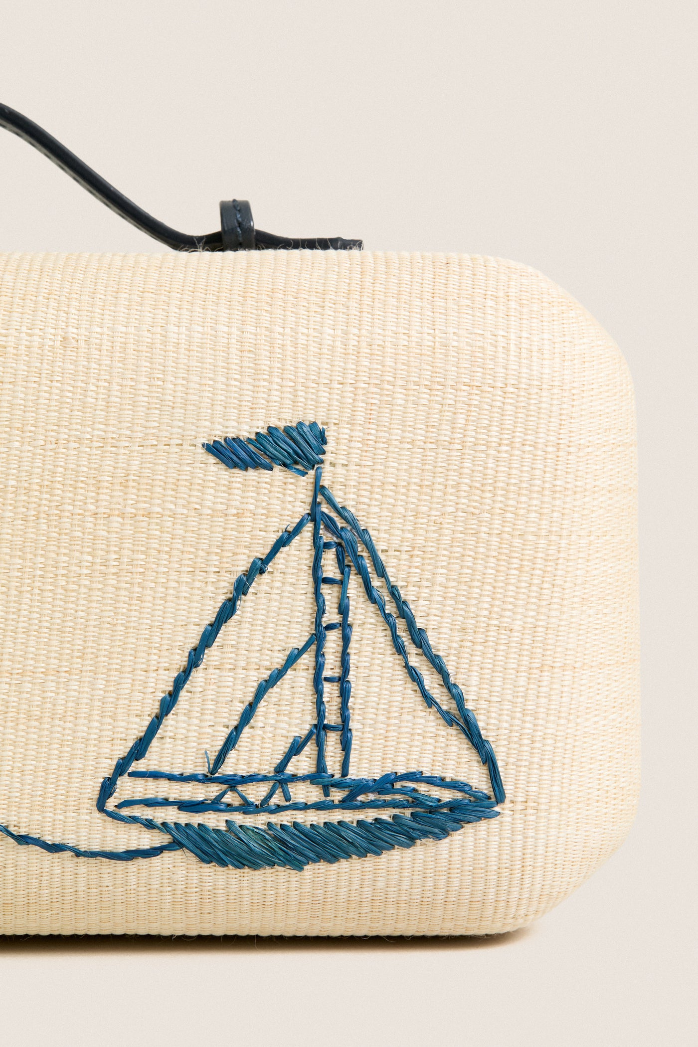Navy Sail Clutch