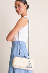 Navy Sail Clutch