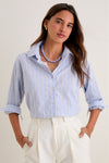 French Blue Stripe Nadine Button Down